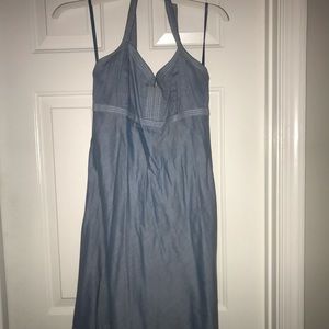 knee length denim dress